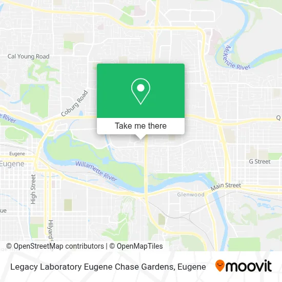 Legacy Laboratory Eugene Chase Gardens map