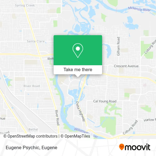 Eugene Psychic map