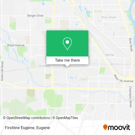 Firstline Eugene map