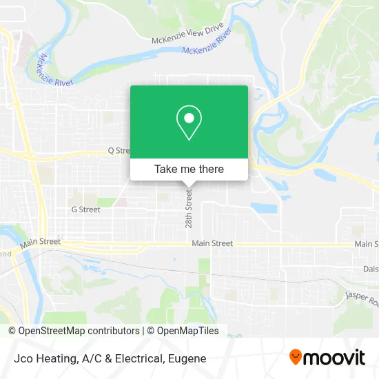 Jco Heating, A/C & Electrical map
