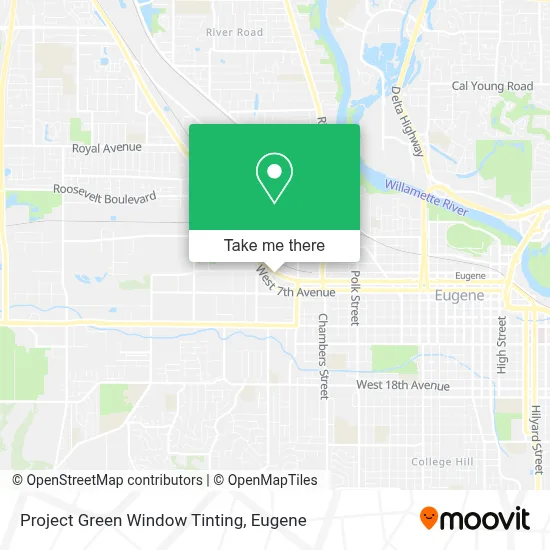 Project Green Window Tinting map