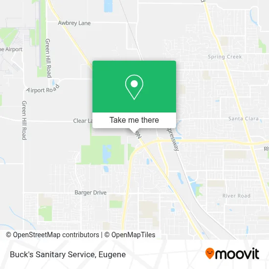 Buck's Sanitary Service map