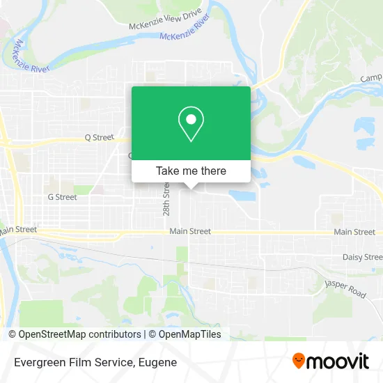 Evergreen Film Service map