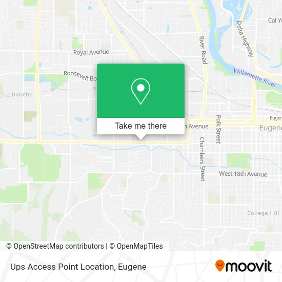 Ups Access Point Location map