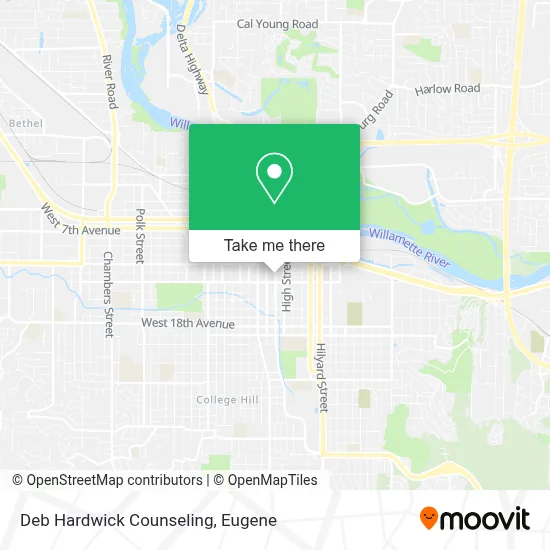 Deb Hardwick Counseling map