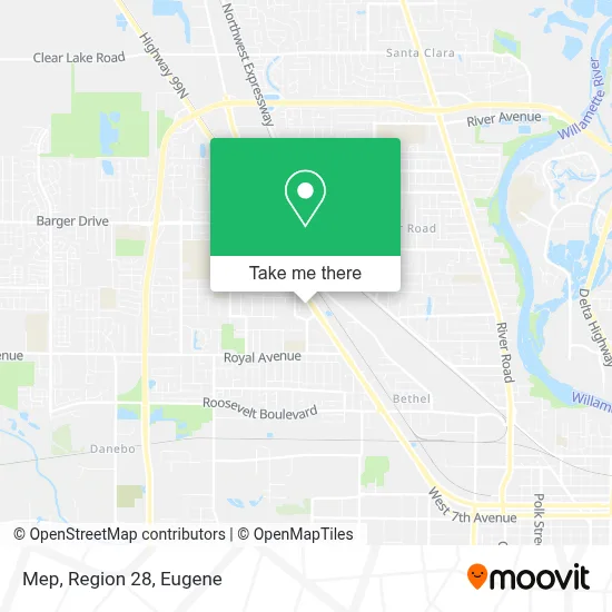 Mep, Region 28 map