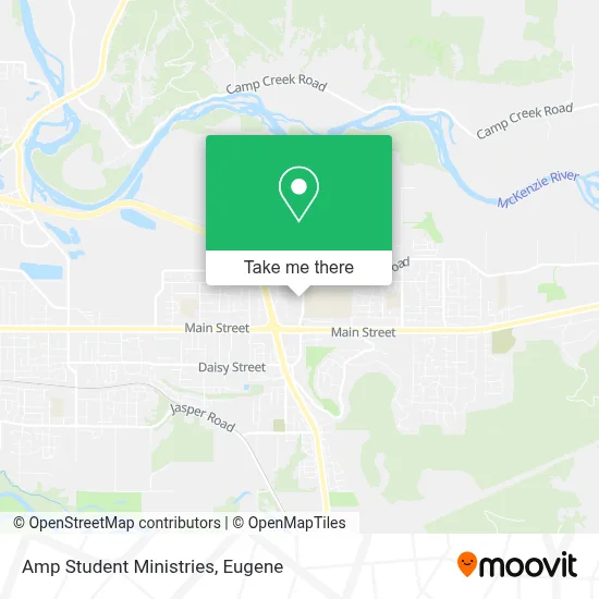 Amp Student Ministries map