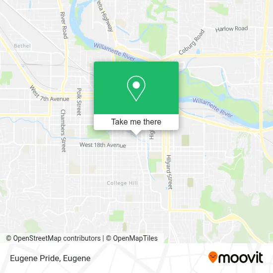 Eugene Pride map