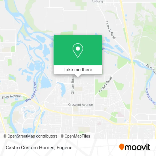 Castro Custom Homes map