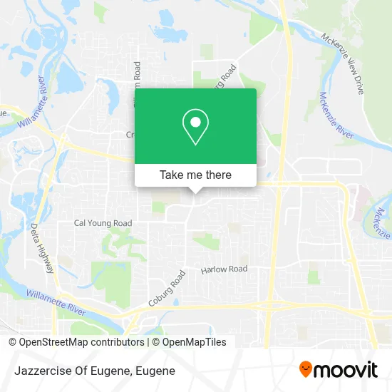Jazzercise Of Eugene map