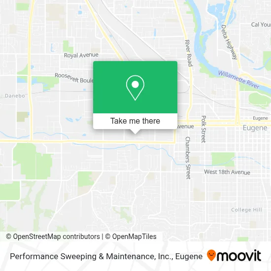 Performance Sweeping & Maintenance, Inc. map