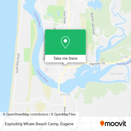 Exploding Whale Beach Camp map