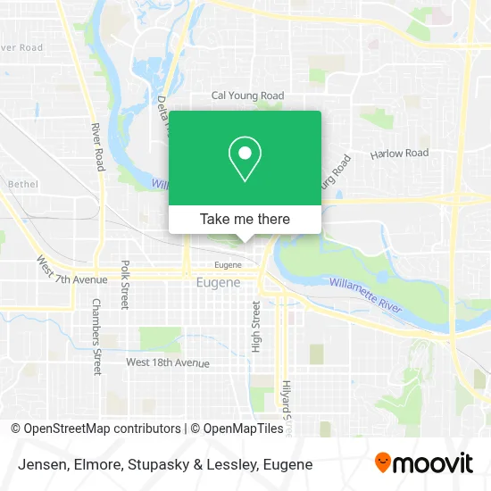 Jensen, Elmore, Stupasky & Lessley map