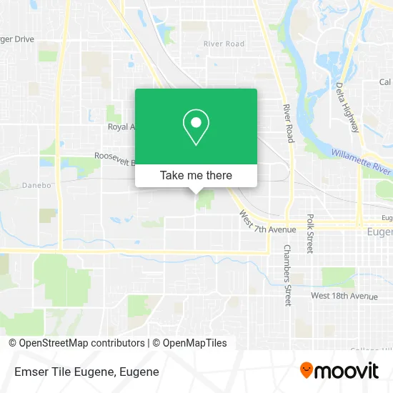Emser Tile Eugene map