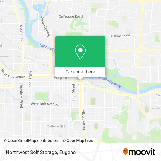 Northwest Self Storage map