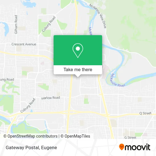 Gateway Postal map