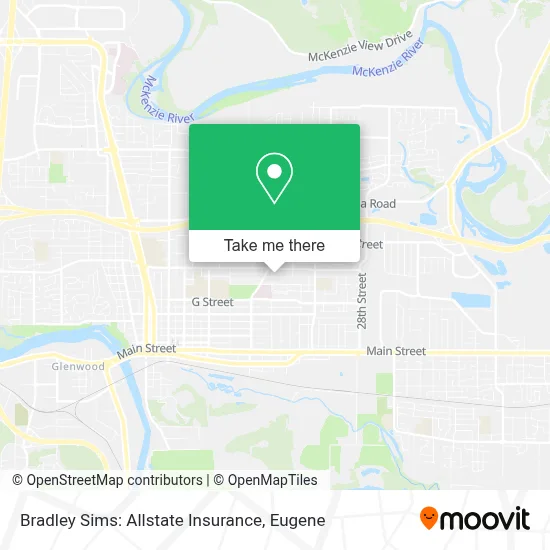 Bradley Sims: Allstate Insurance map