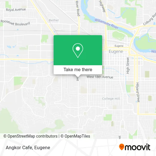 Angkor Cafe map