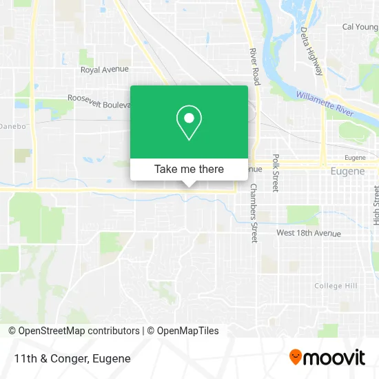 11th & Conger map