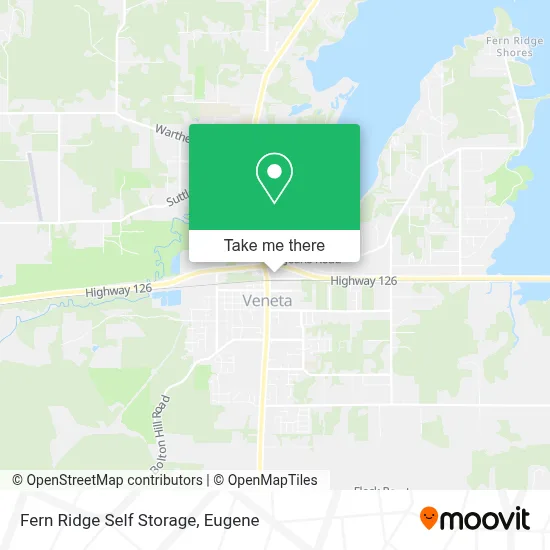 Fern Ridge Self Storage map