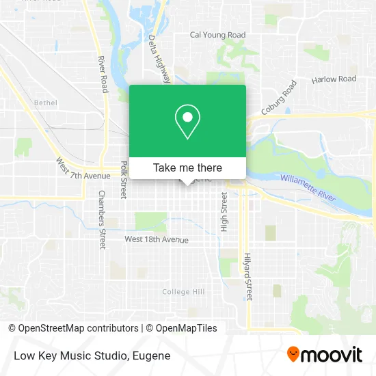 Low Key Music Studio map