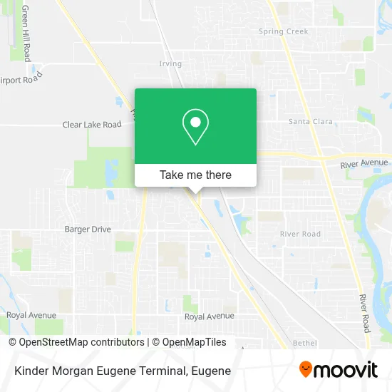 Kinder Morgan Eugene Terminal map