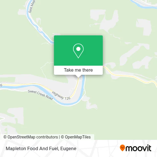 Mapleton Food And Fuel map