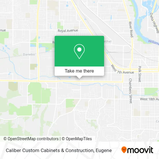 Caliber Custom Cabinets & Construction map