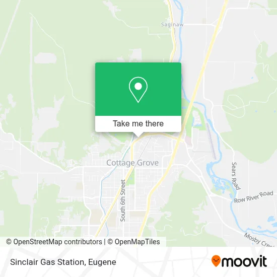 Sinclair Gas Station map