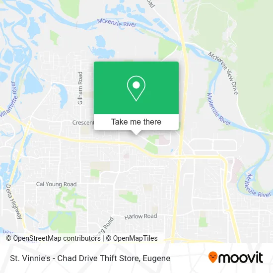 St. Vinnie's - Chad Drive Thift Store map