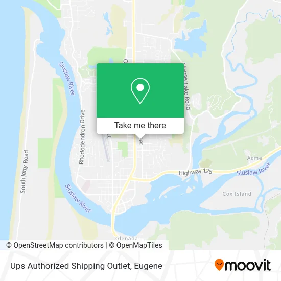 Ups Authorized Shipping Outlet map