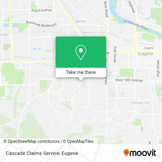 Cascade Claims Service map