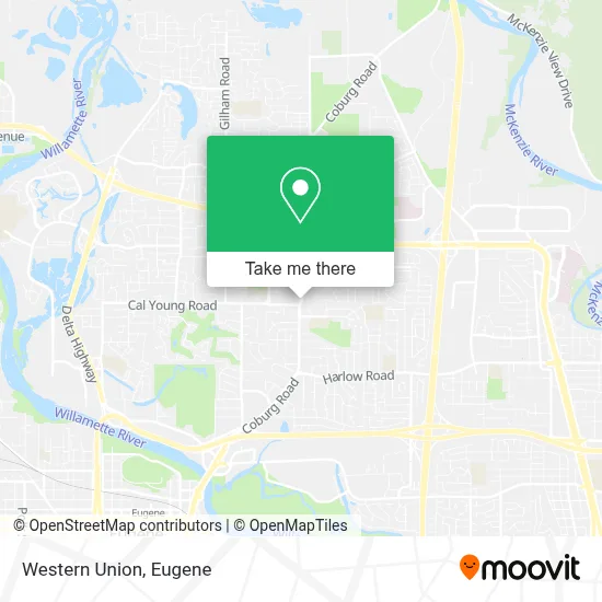 Western Union map