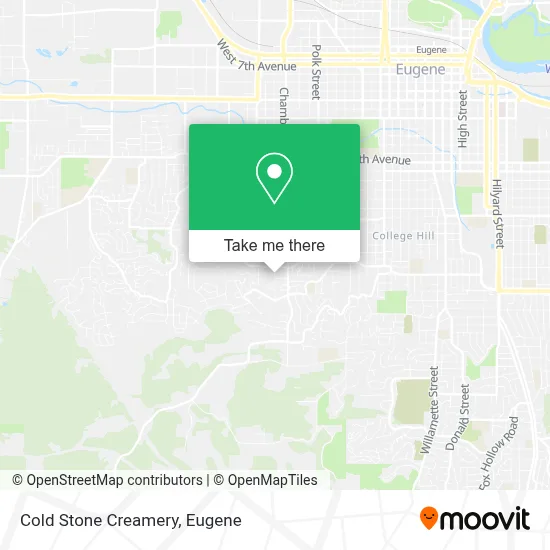 Cold Stone Creamery map