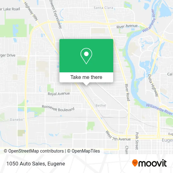 1050 Auto Sales map
