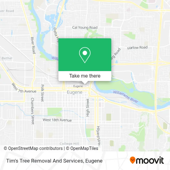 Tim's Tree Removal And Services map