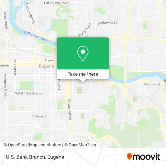 U.S. Bank Branch map