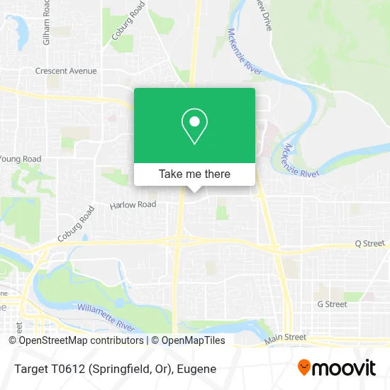 Target T0612 (Springfield, Or) map