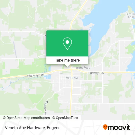 Veneta Ace Hardware map
