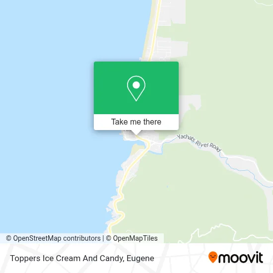 Toppers Ice Cream And Candy map
