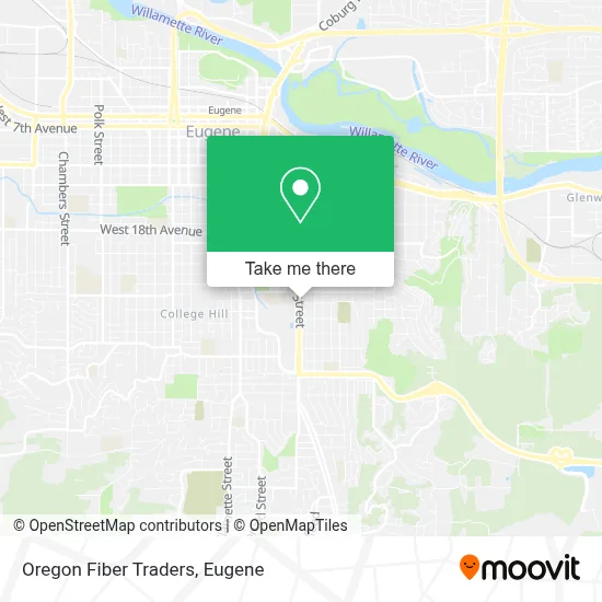 Oregon Fiber Traders map