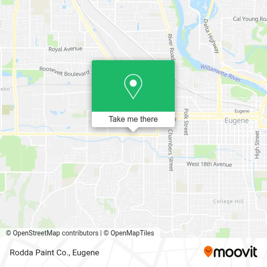 Rodda Paint Co. map