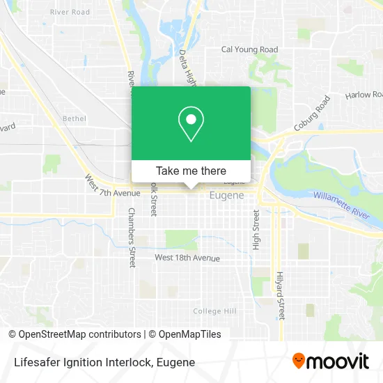 Lifesafer Ignition Interlock map