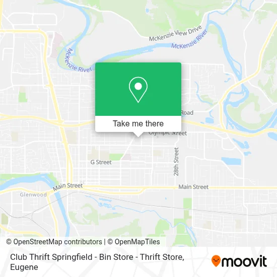 Club Thrift Springfield - Bin Store - Thrift Store map
