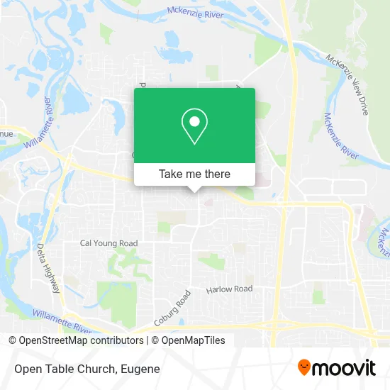 Open Table Church map