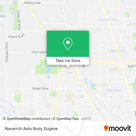 Navarro's Auto Body map