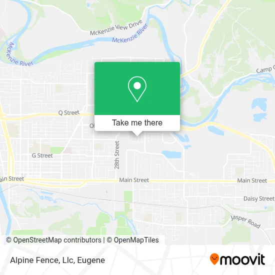 Alpine Fence, Llc map