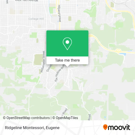 Ridgeline Montessori map