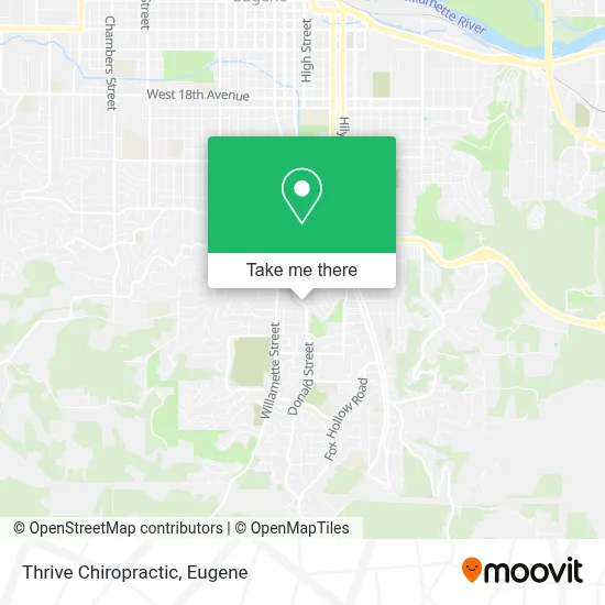 Thrive Chiropractic map