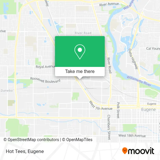 Hot Tees map